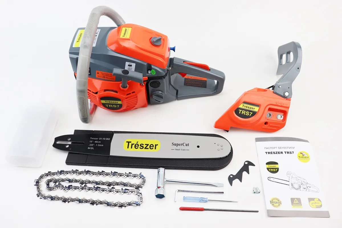 Бензопила TRESZER TRS7 52cc (3,8кВт. шина 16