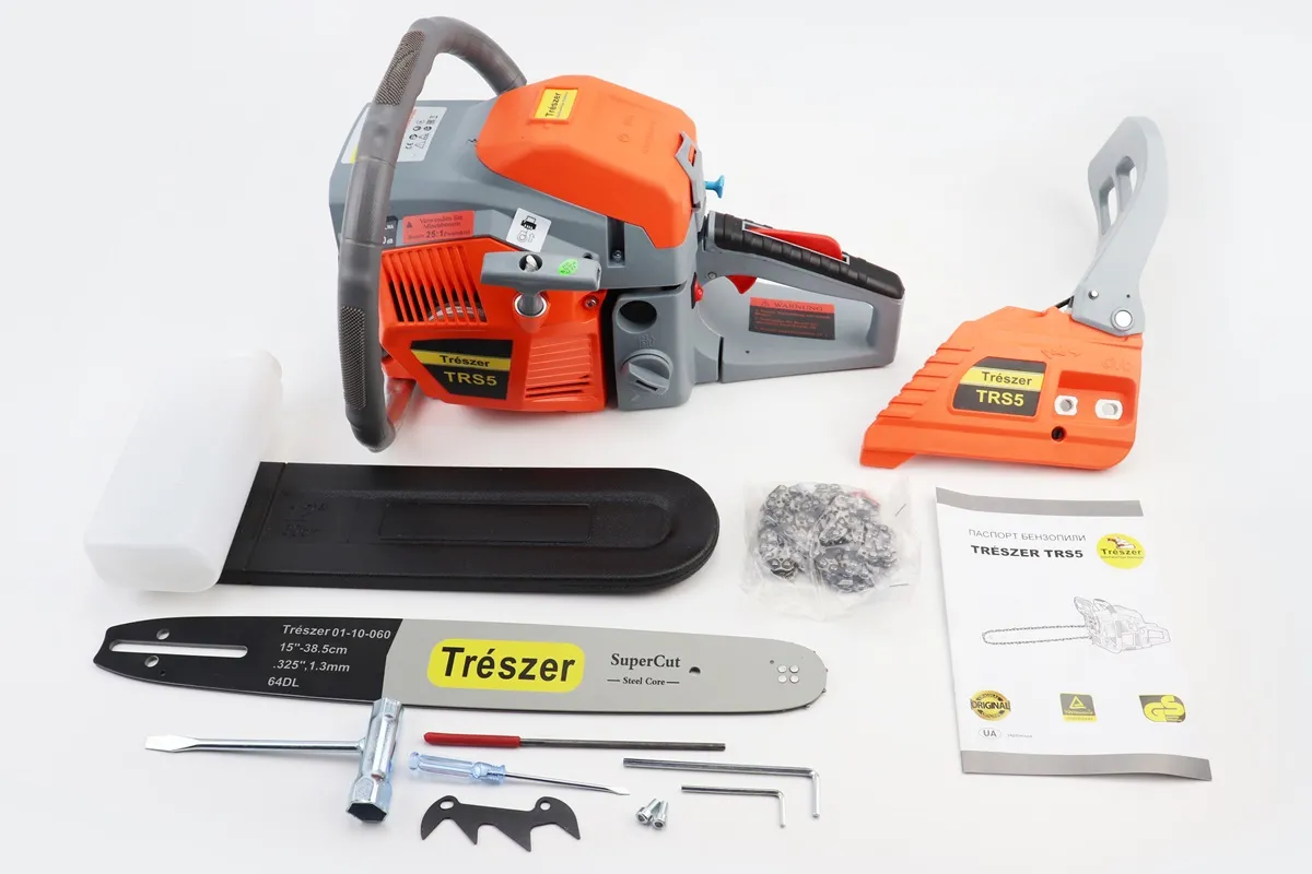 Бензопила TRESZER TRS5 45cc (2,8кВт. шина 15