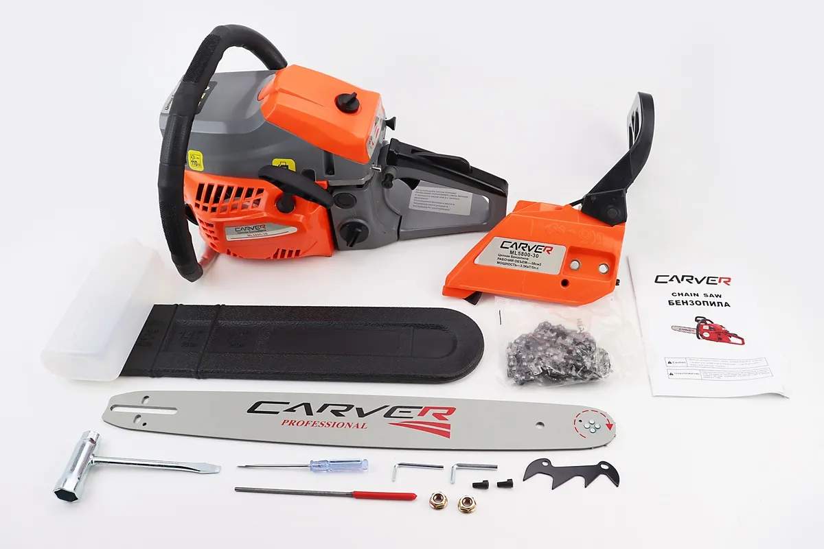 Бензопила Carver ML5800-30 58cc (3,5кВт, шина 18