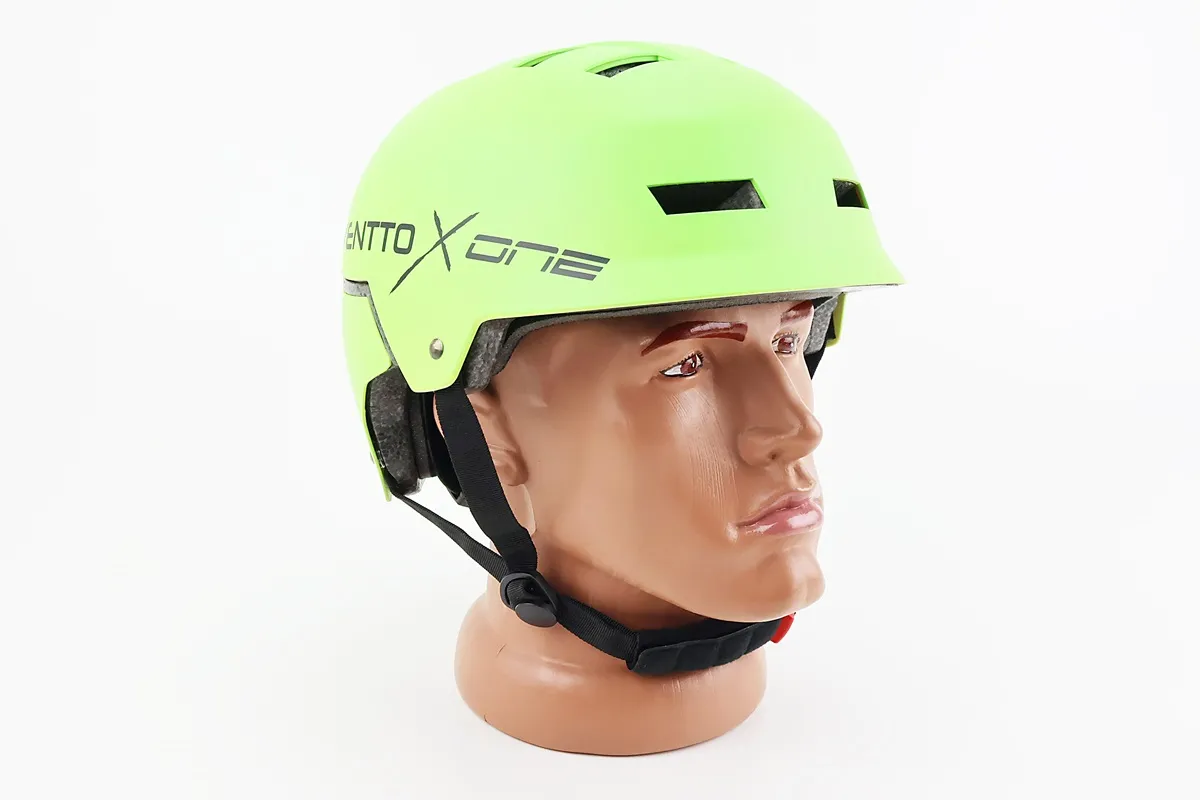 Шолом велосипедний підлітковий BMX M (55-58см), 16 вер. отворів, зелений матовий (S_210313)