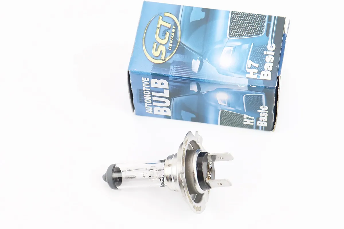 Лампа фари галоген H7 12V 55W PX26D Basic (S_301672)