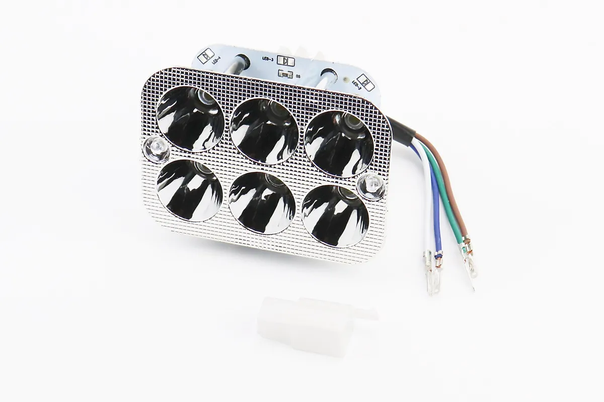 Фари квадратні внутрішня частина 6-LED, 90*65мм, TUNING (S_318896)