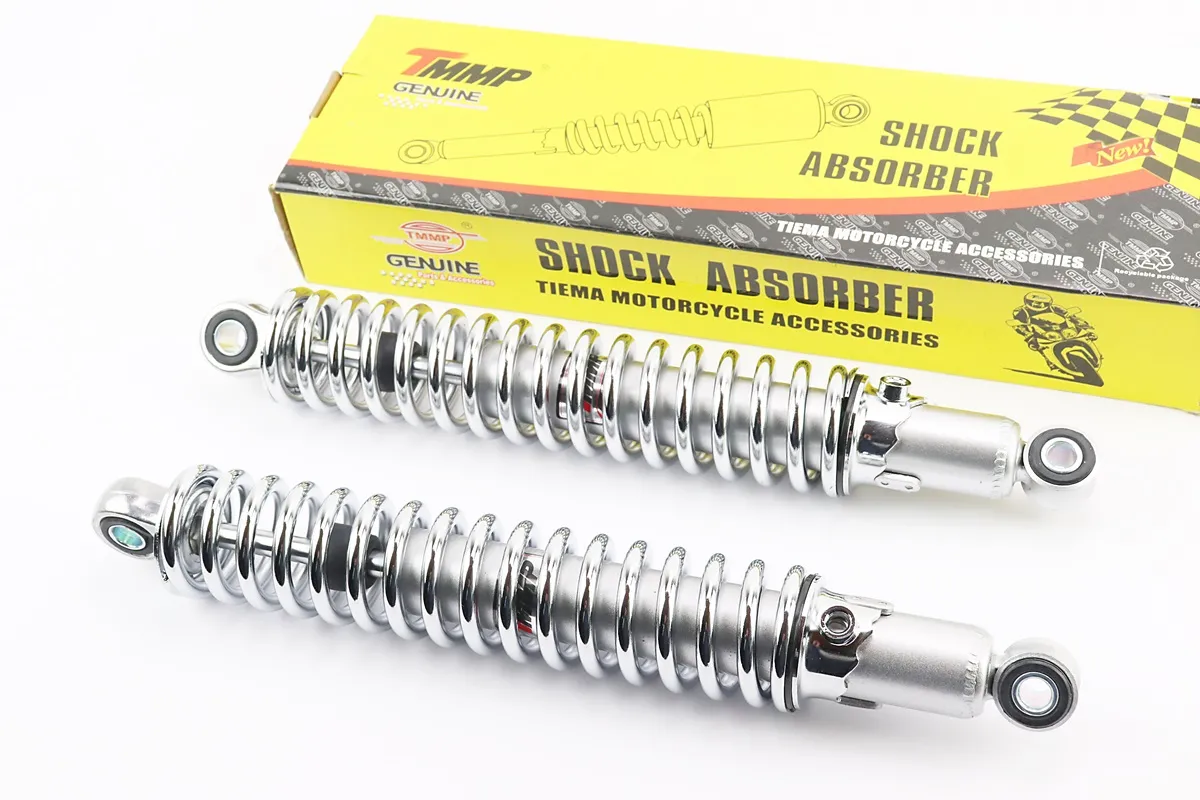 Амортизатор задній 345mm * d50mm (втулка 12mm / втулка 10mm) регулир., хром к-кт 2шт (S_340311)