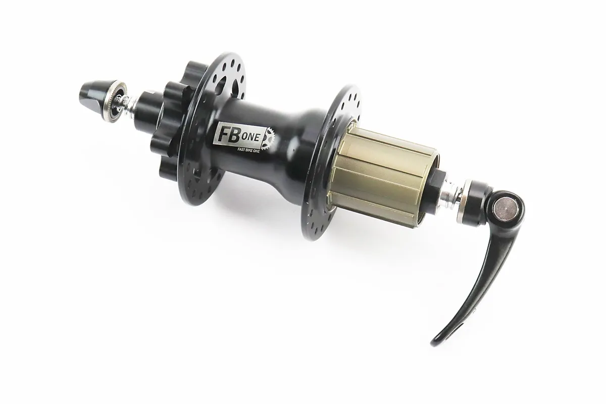 Втулка задня MTB алюмінієва 14Gx36H під касету 8-11зв, Disk-brake, 4 пром-підшипники 6001 2RS, кріпл. ексцентрик, чорна FB-A292В (S_406925)