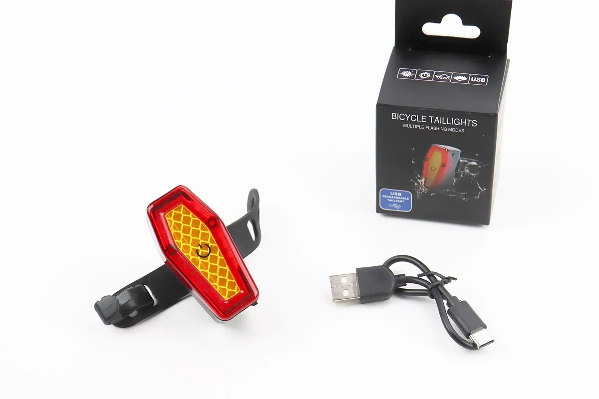 Ліхтар задній COB LED технологія, Li-ion 3.7V 500mAh зарядка від USB, вологозахисний (S_409806)