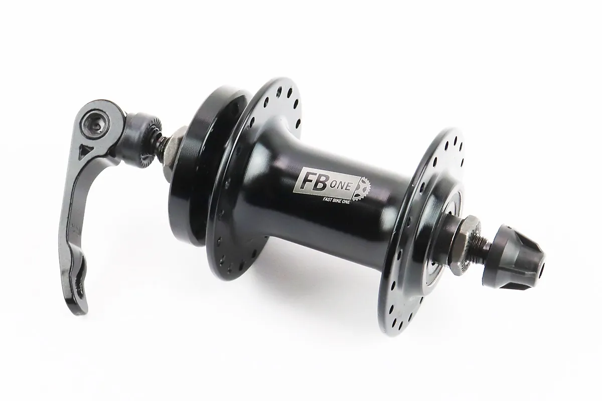 Втулка передня MTB алюмінієва 14Gx36H, Disk-brake, 2 пром-підшипники 6200 2RS, кріпл. ексцентрик, чорна FB-A208 (S_411629)