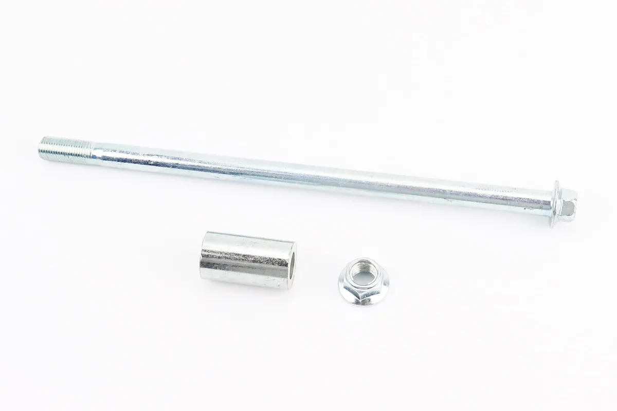 Вісь переднього колеса d12mm; L243mm + втулка, гайка (S_999712)