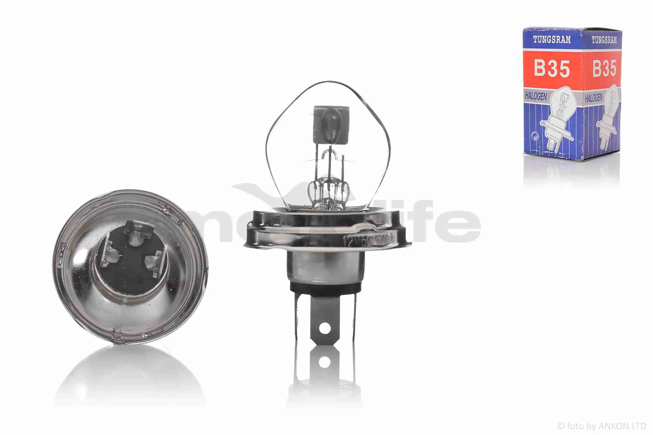 Лампа фари  H4 (P45T)  12V 60/60W  ЖИГУЛІ  