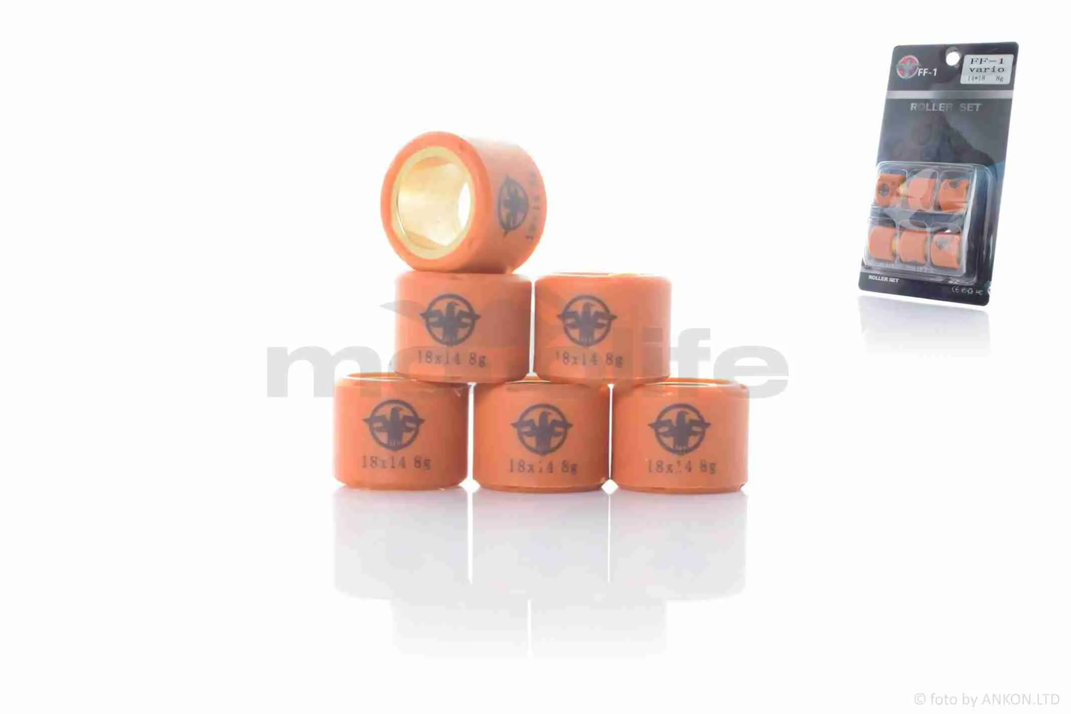 Ролики варіатора  GY6 150  18-14  8.0g  