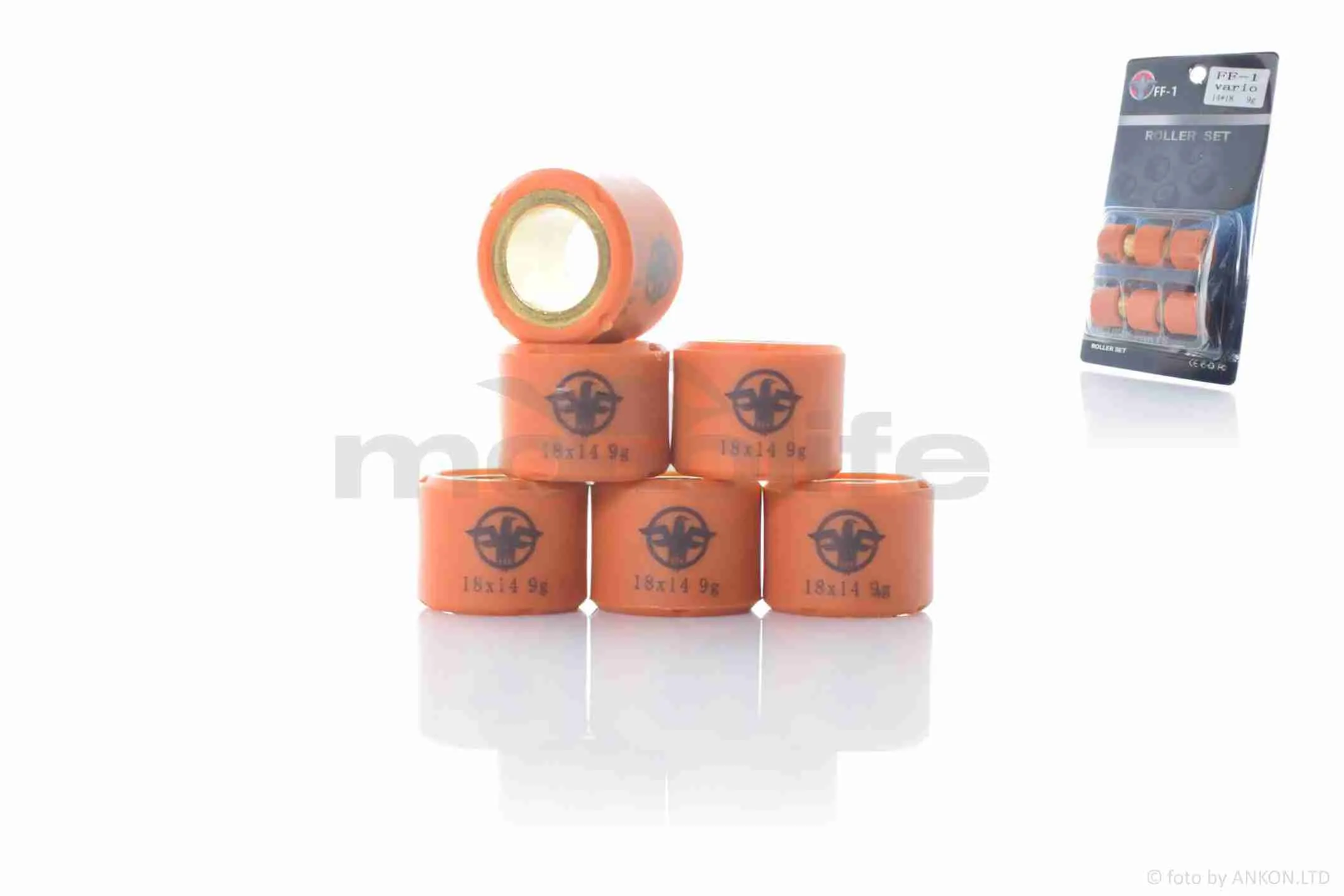 Ролики варіатора  GY6 150  18-14  9.0g  