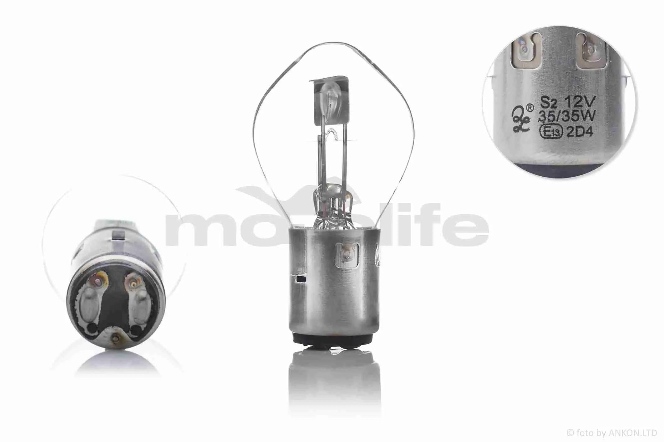Лампа фари  H6 (BA20D)  12V 35/35W  груша  