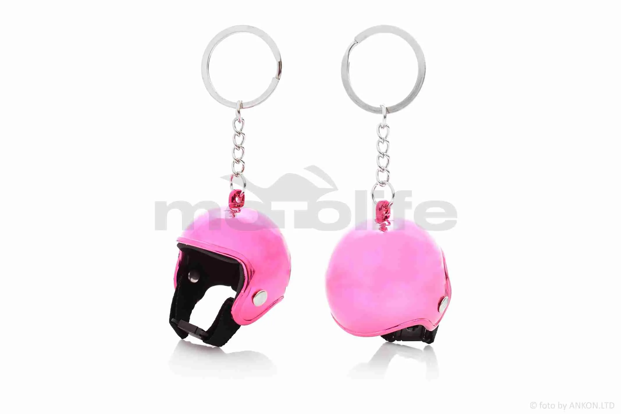 Брелок  HELMET  #25  PINK MIRRORED (A_AT-005365)