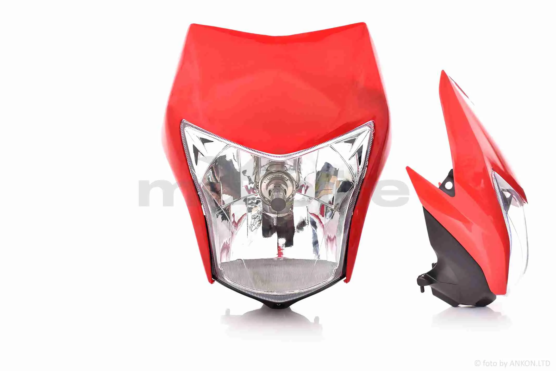 Обтічник з фарою  HONDA XL150L  червоний  (35/35W) (A_AT-005623)