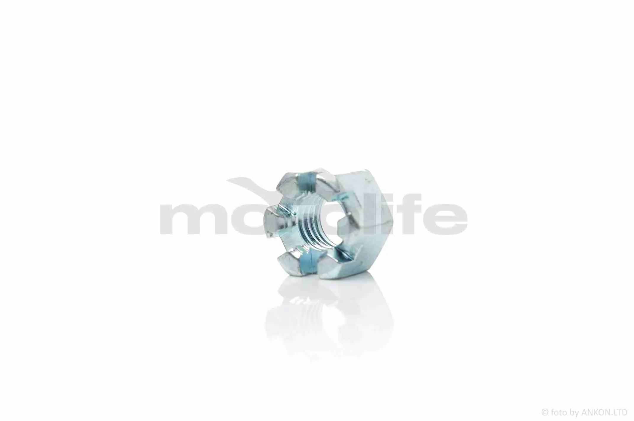 Гайка корона під шплінт  M8-1.50 (A_AT-007121)