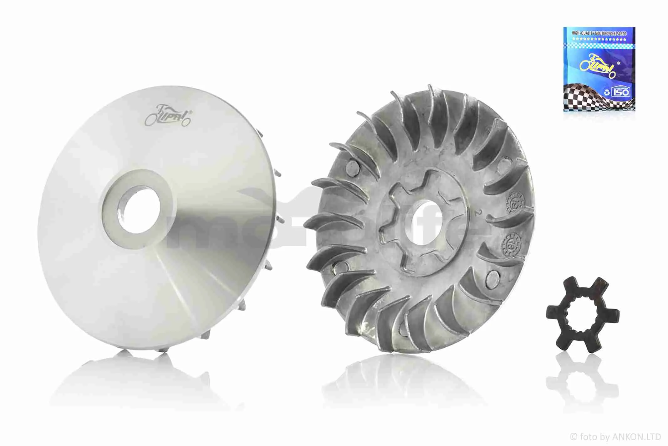 Щока варіатора зовнішня  BWS 2JA, JOG 90, AXIS 90, STELS (2T ремінь)  16mm +зірка  