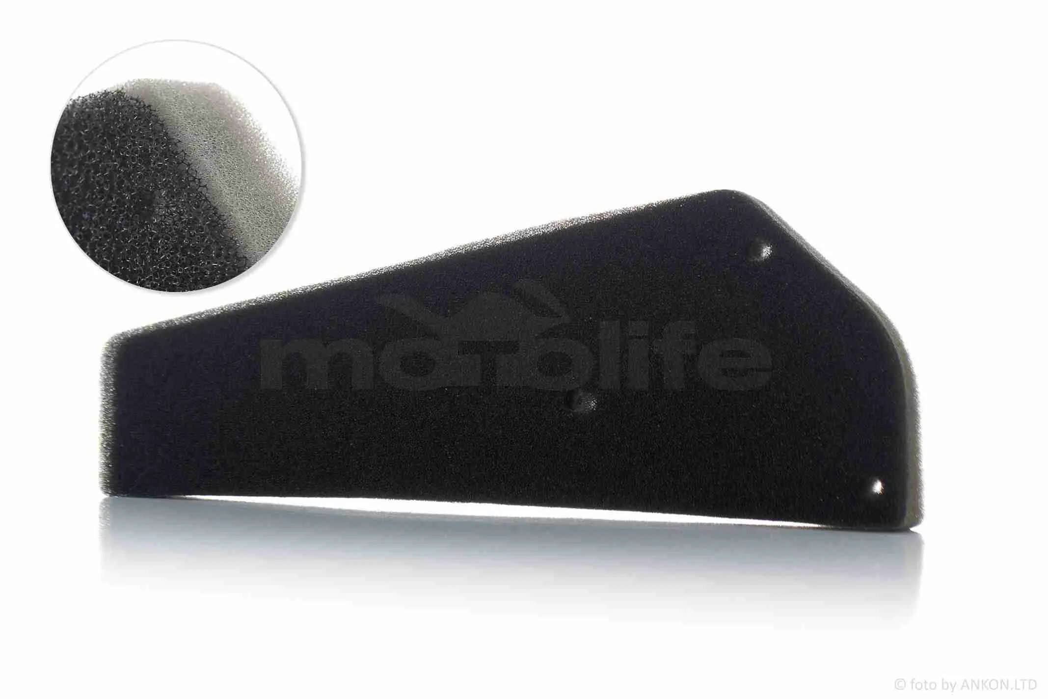 Фільтр повітряний  GY6 50  поролон, сухий, двошаровий  #OEM (A_AT-010408)