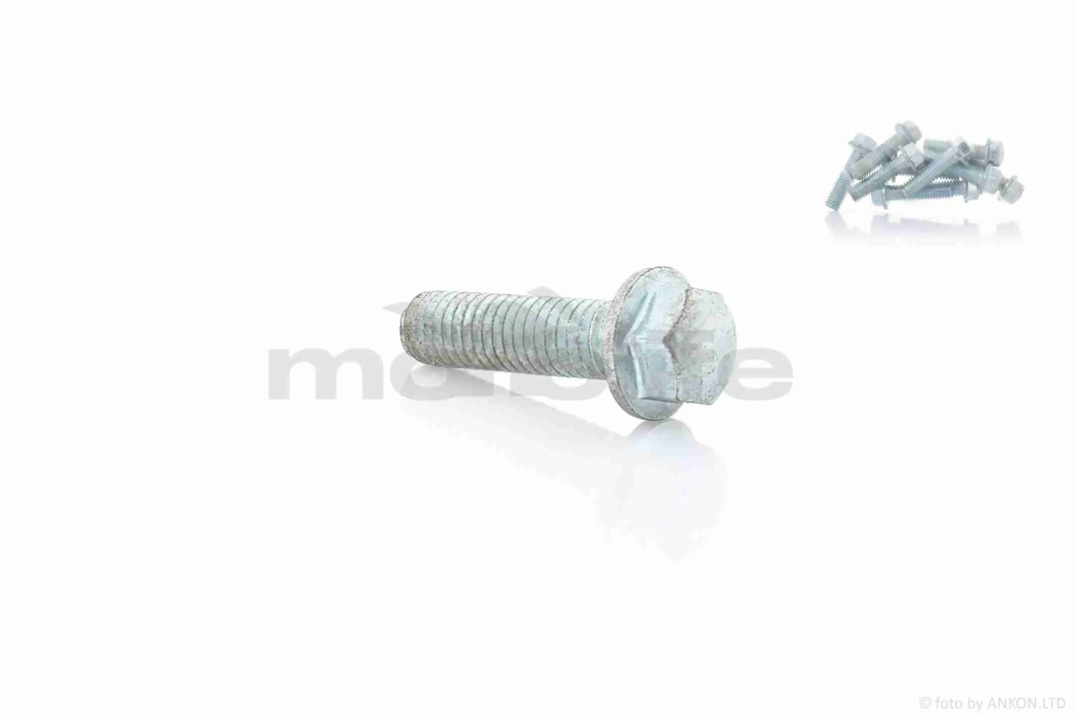Болт із фланцем  M6  L22  (10шт, хром) (A_AT-011711)