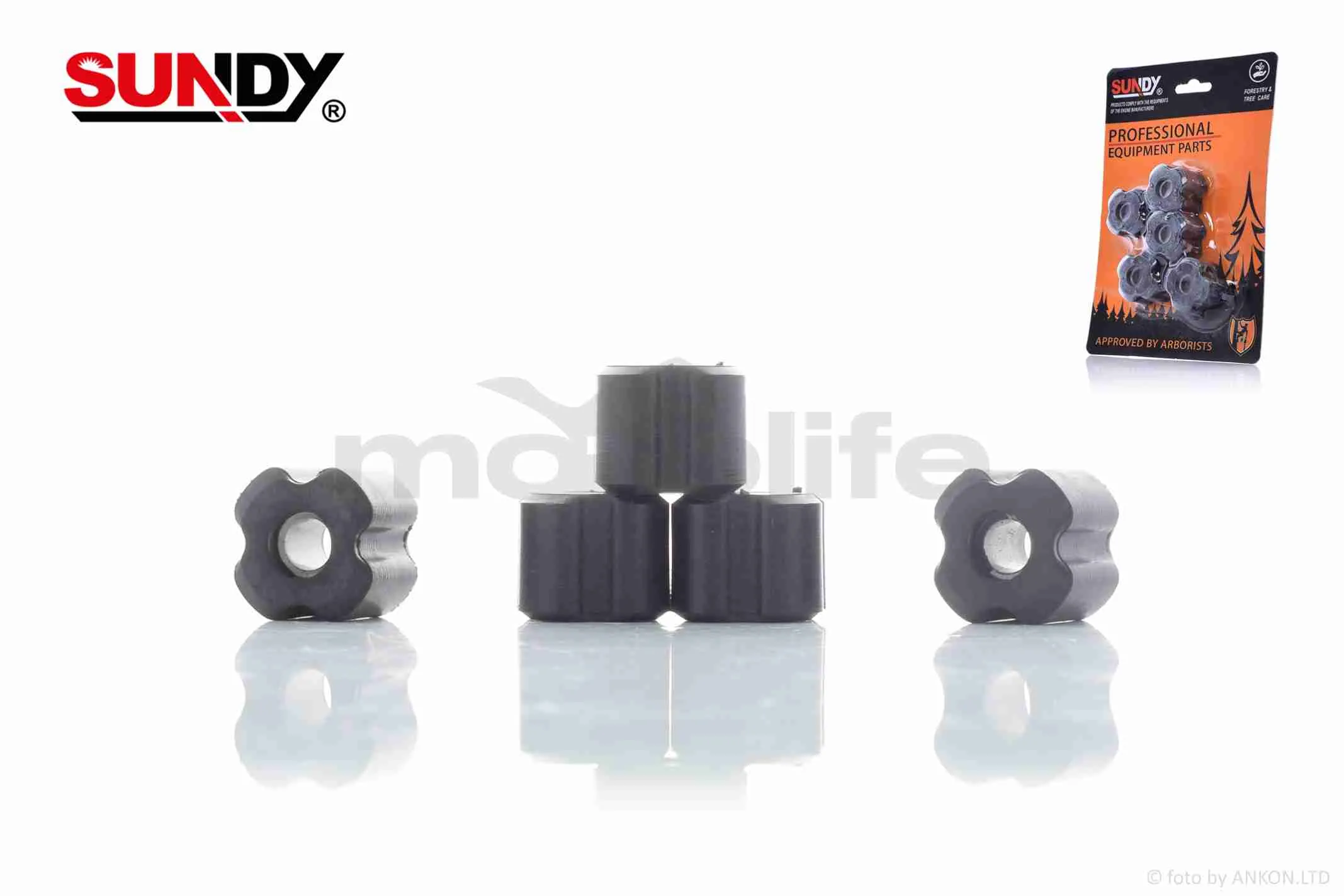 Втулки ковзання штанги коси к-кт  25.5-8mm  5шт  