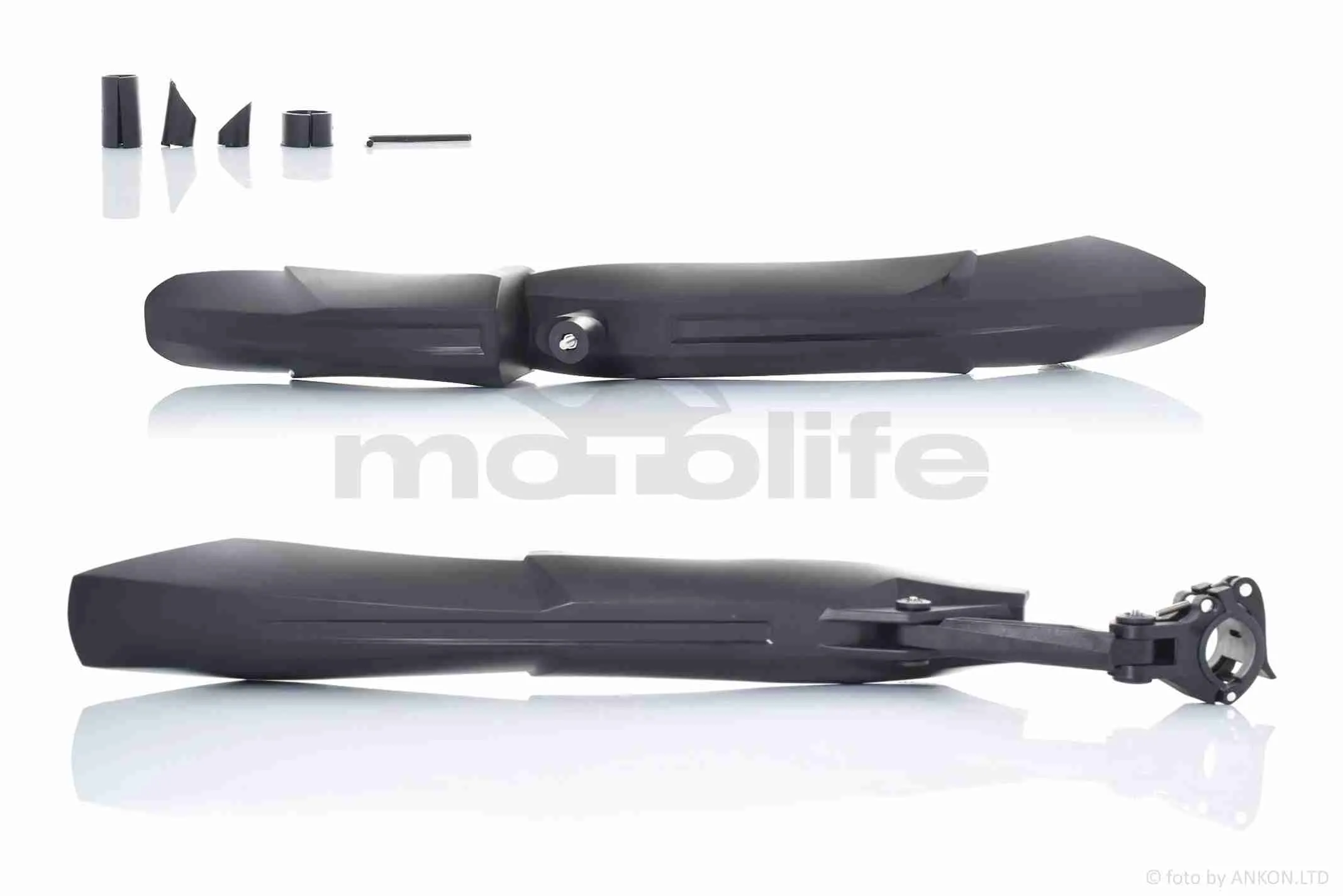 Крила бризковики вело  пластмас  (чорні)  #DNB-009  #FK-870F/R (A_AT-012483)