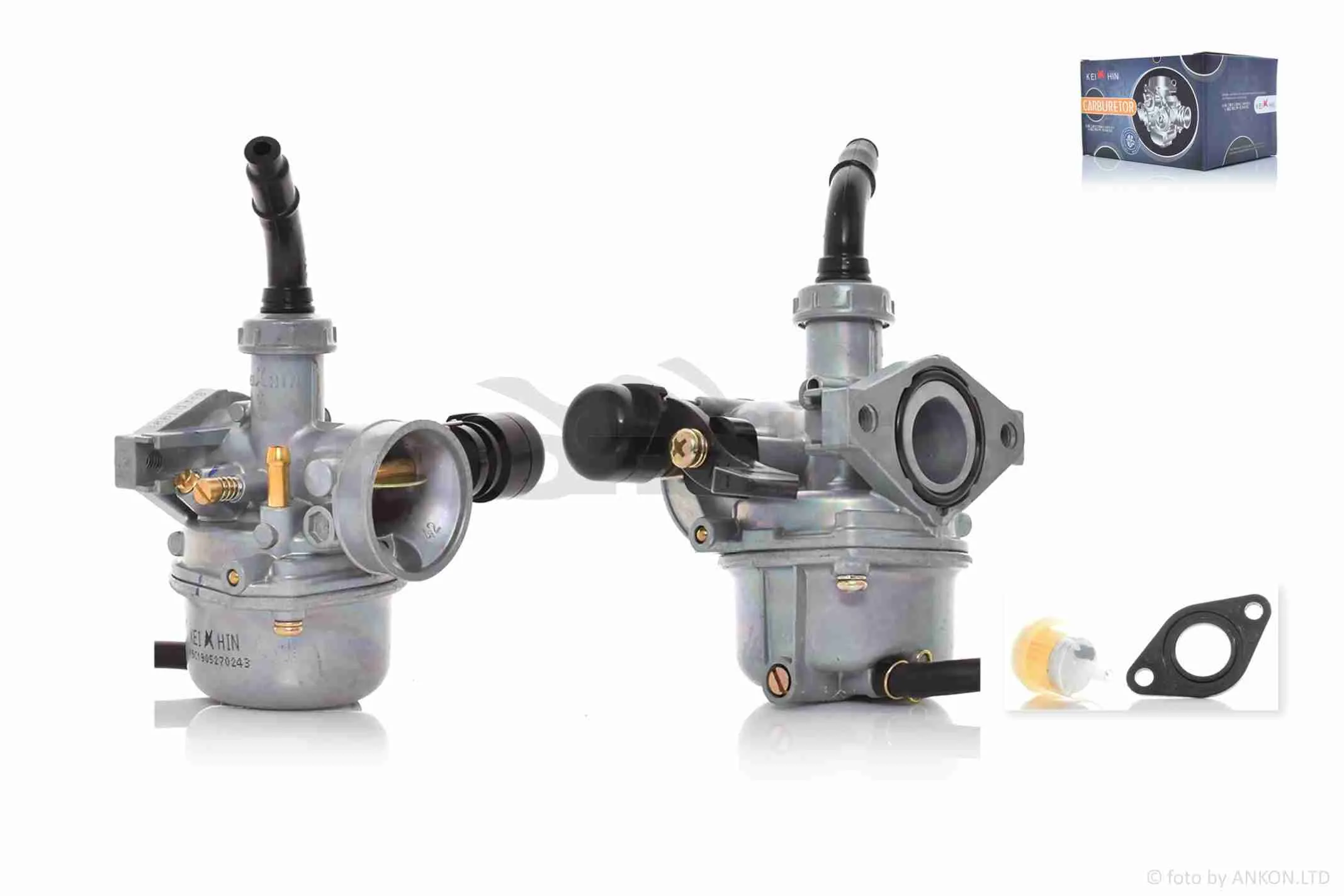 Карбюратор  PZ19  Delta 70/110  d19 підкачування ручне справа  #PRO  