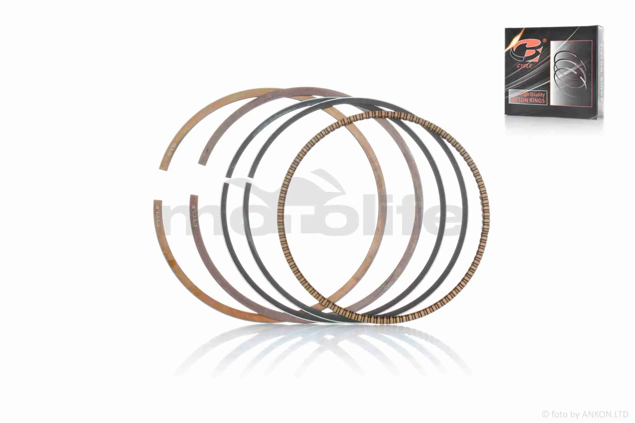 Кільця к-кт  CB/CG 200/250cc  STD  69.00  