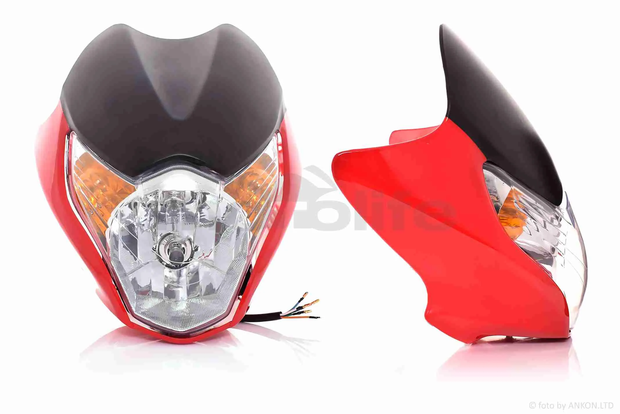 Обтічник з фарою  HONDA CG150 TITAN MIX EX 2010  червоний (A_AT-016828)