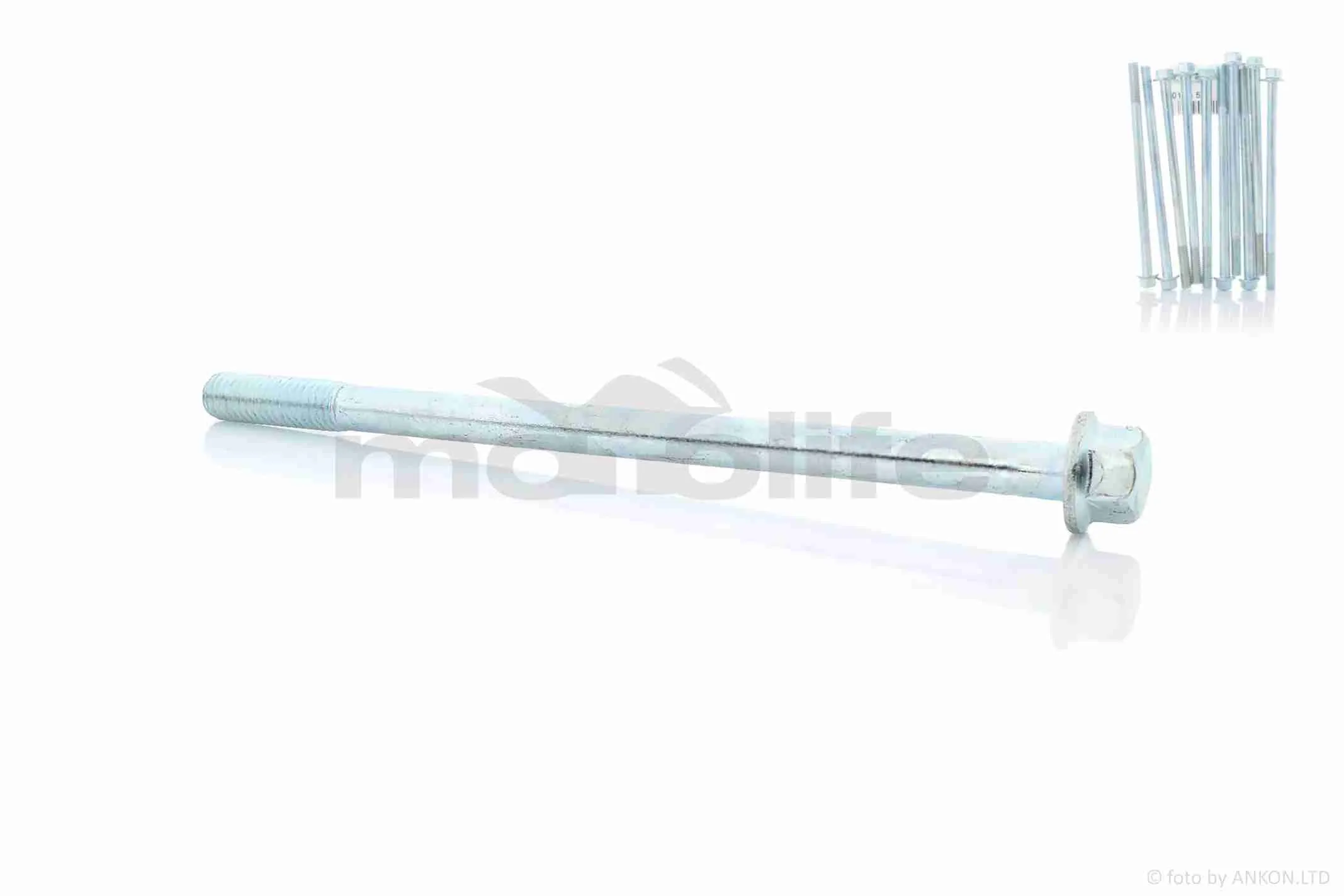 Болт із фланцем  M6  L100  (10шт, хром) (A_AT-019359)