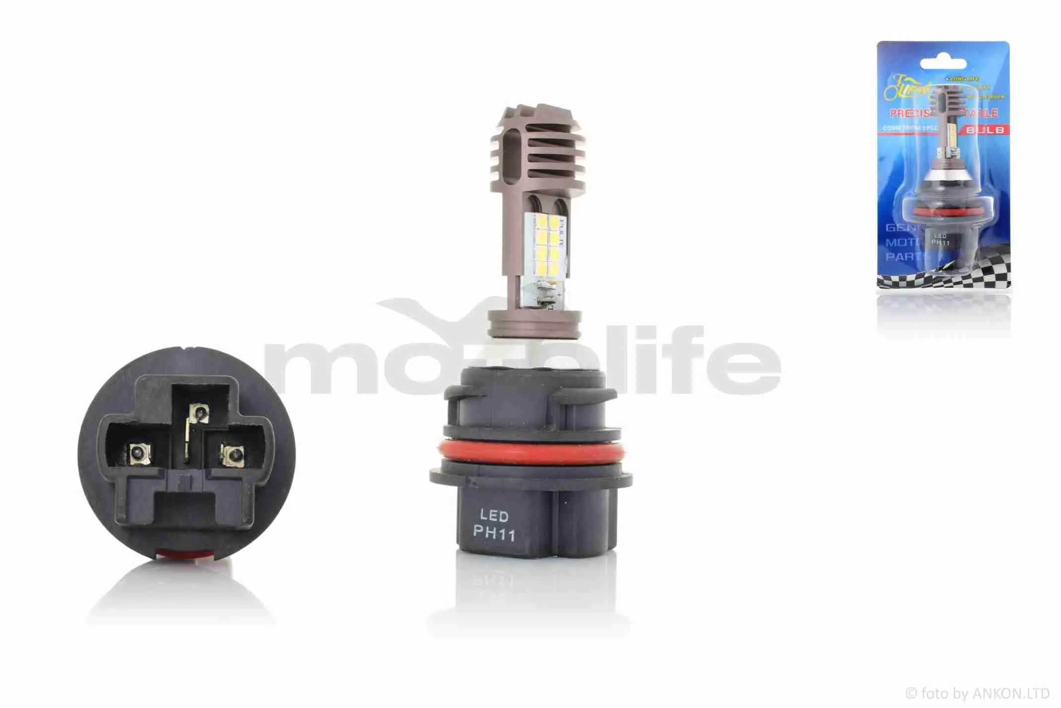 Лампа фари діодна  PH11 12V 40/40W  DIO АF34/35, LEAD AF48  