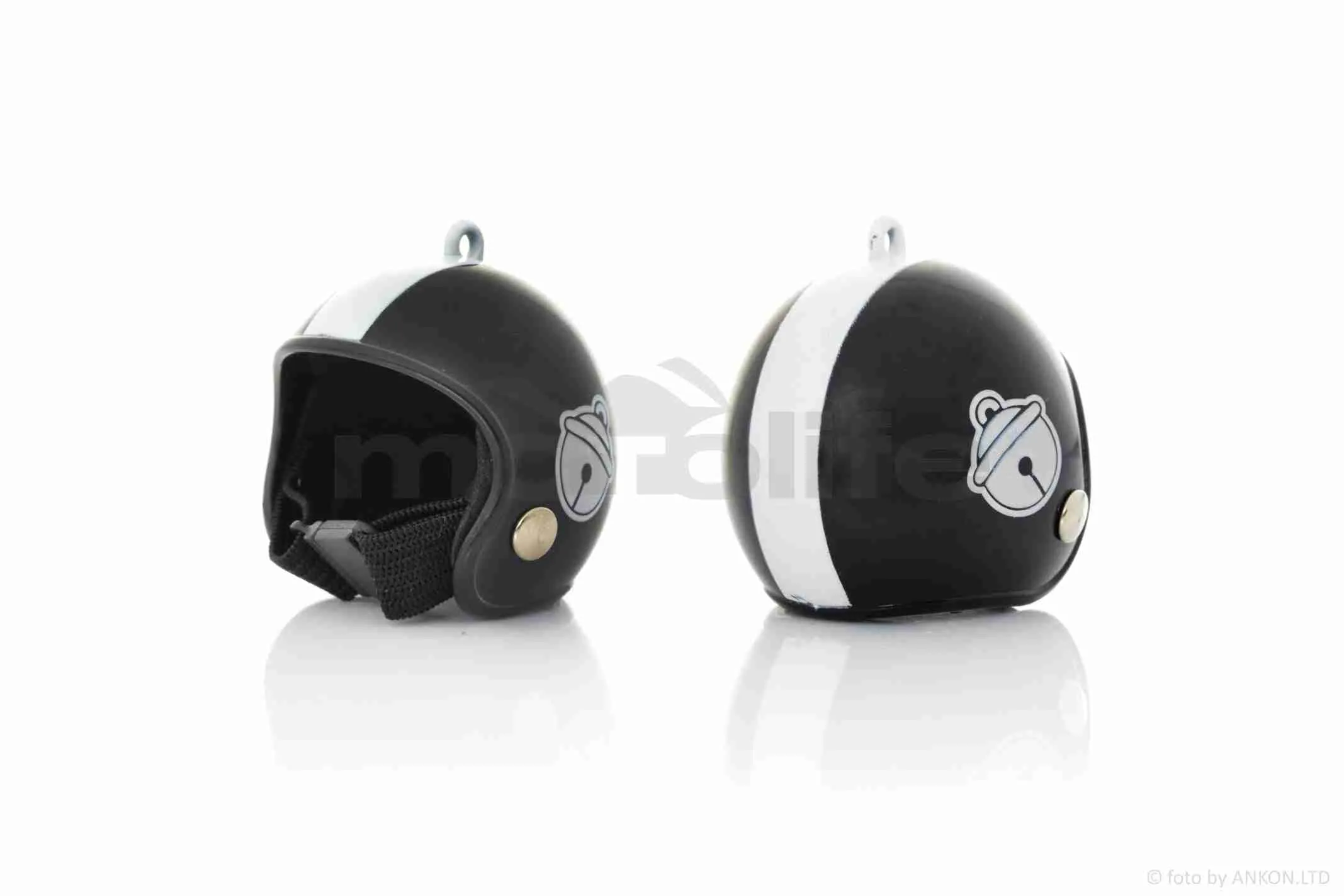 Брелок без ланцюжка  HELMET  #55  BLACK/WHITE (A_AT-023449)