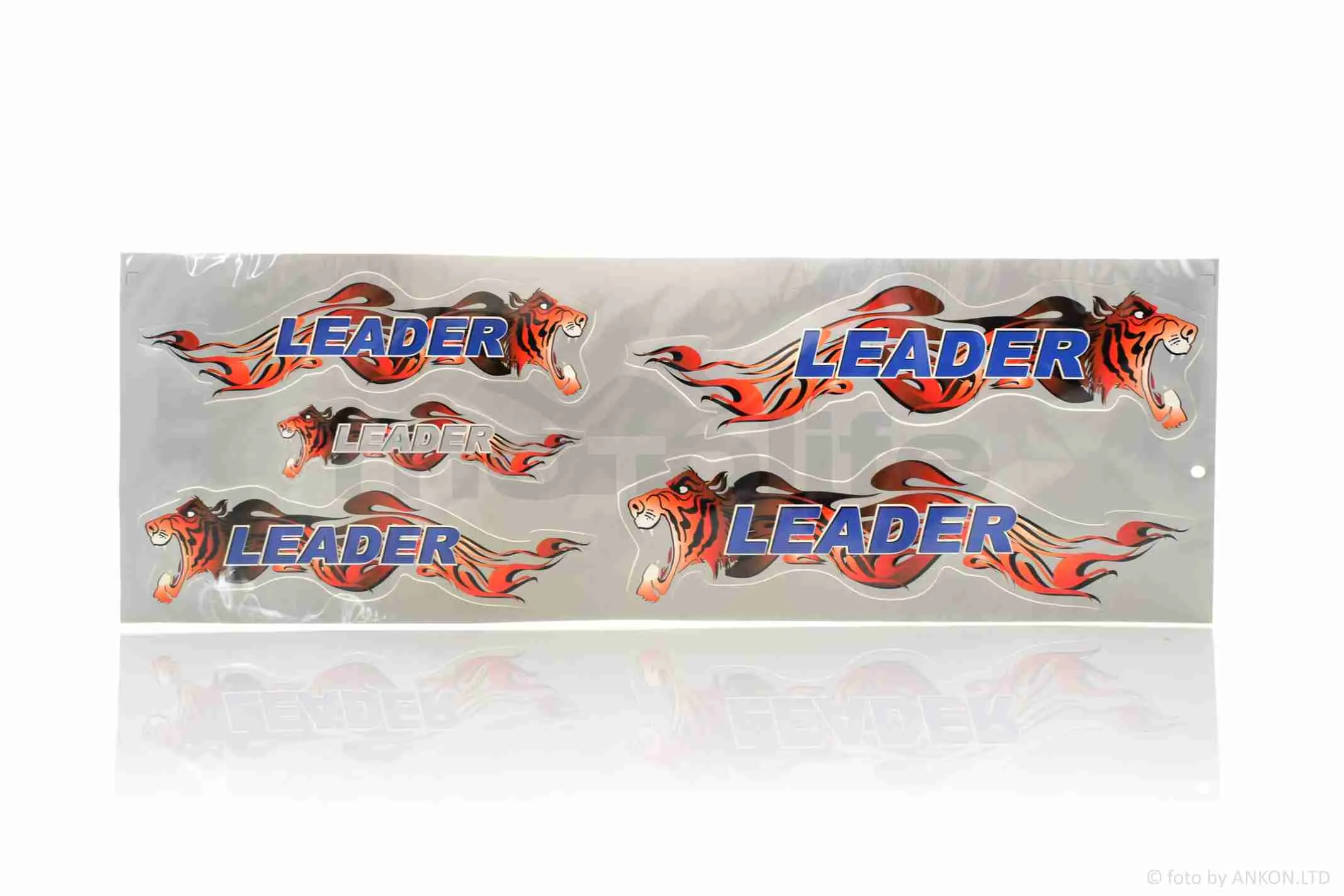 Наклейка  LEADER  (480-165mm, сіра) (A_AT-024104)
