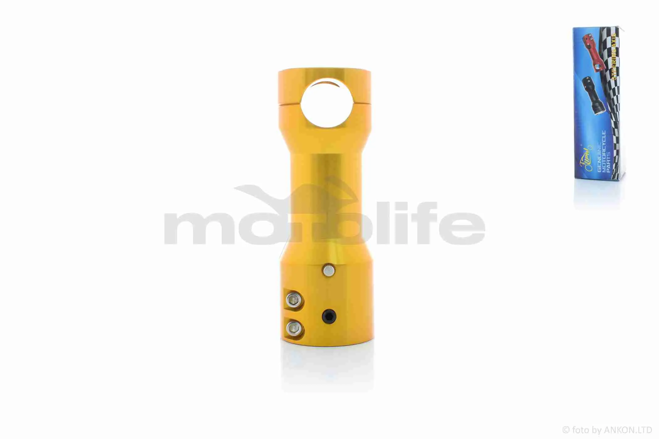 Кріплення відкритого керма на скутера (винос)  29mm, жовтий (A_AT-030109)
