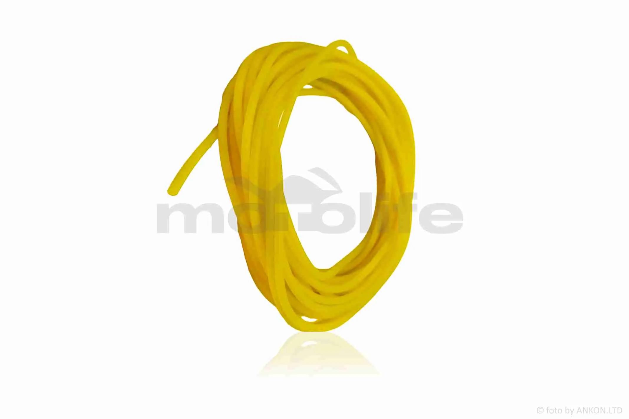 Паливний шланг  2,0mm, 10 метрів, силіконовий  (жовтий) (A_AT-032364)