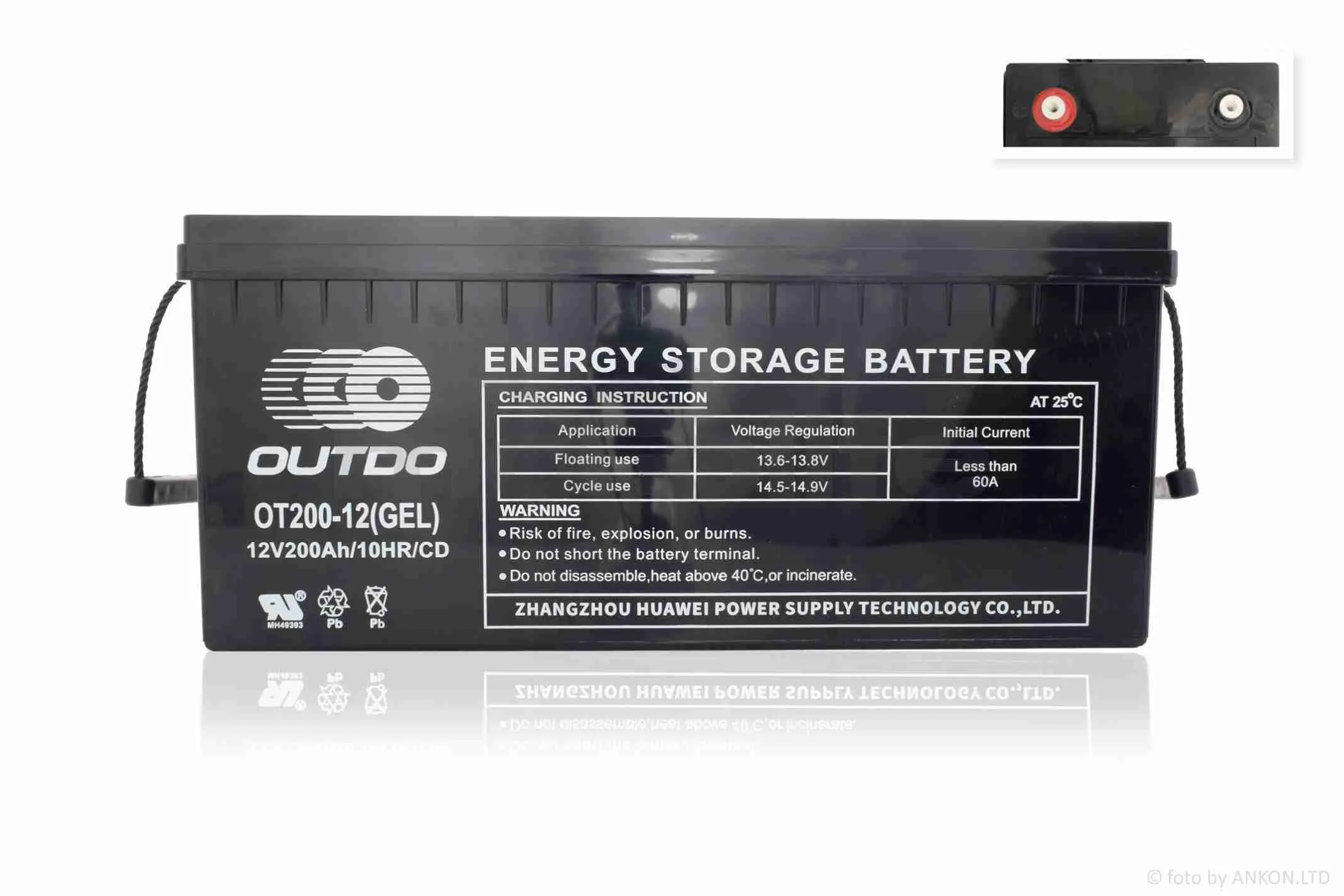 Акумулятор  SLA  12V  200A  522-239-217mm  OT200-12  