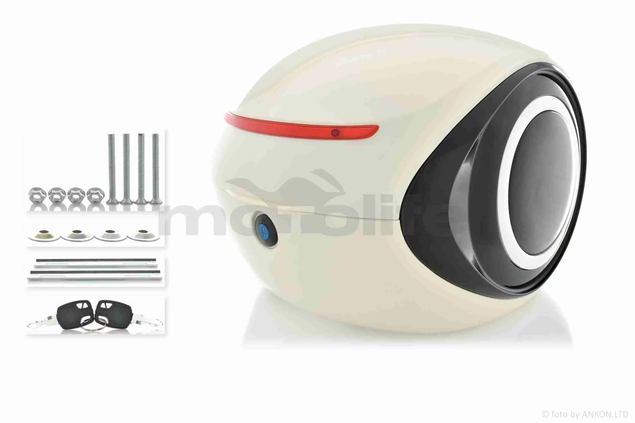 Кофр  32L  350*350*260mm  #1737  (слонова кістка,крапля) (A_AT-037212)