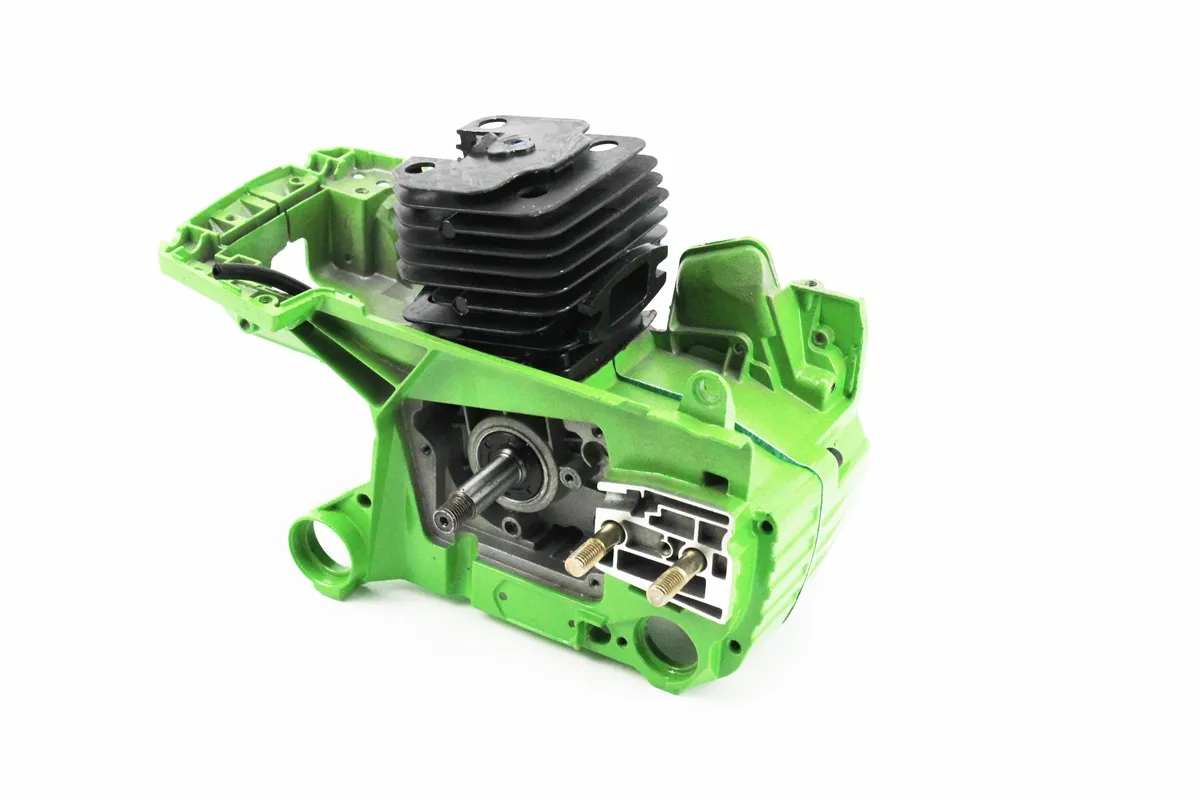 Блок двигуна у зборі 45cc 43mm, зелений картер, чорний циліндр (S_205492)