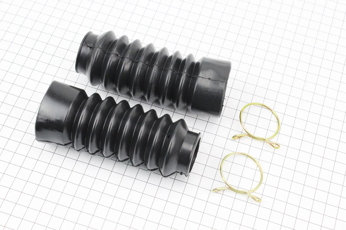 Гофра переднього амортизатора d=30/45mm; L=125mm к-кт 2шт, ЧОРНИЙ (S_324375)