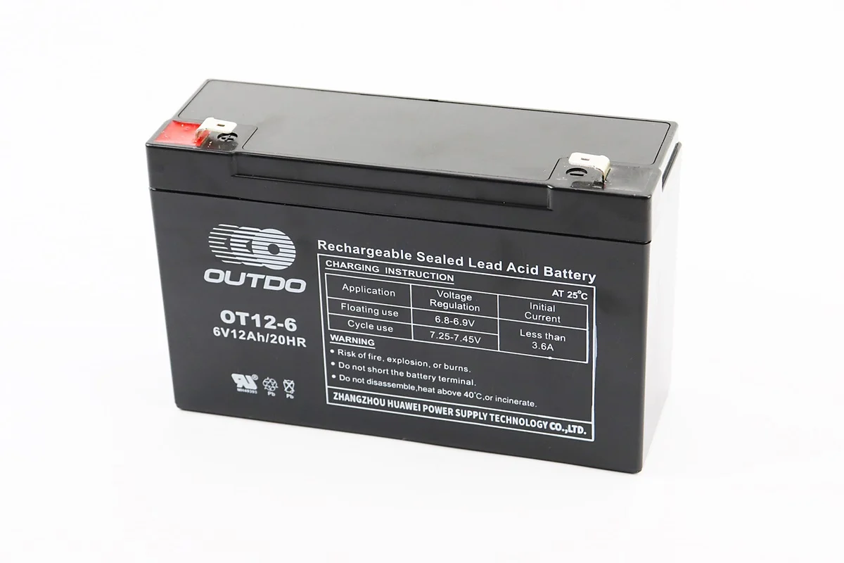 Акумулятор 6V12Ah OT12-6 кислотний (L151*W50*H94mm) для ДБЖ, іграшок та ін. (S_337087)