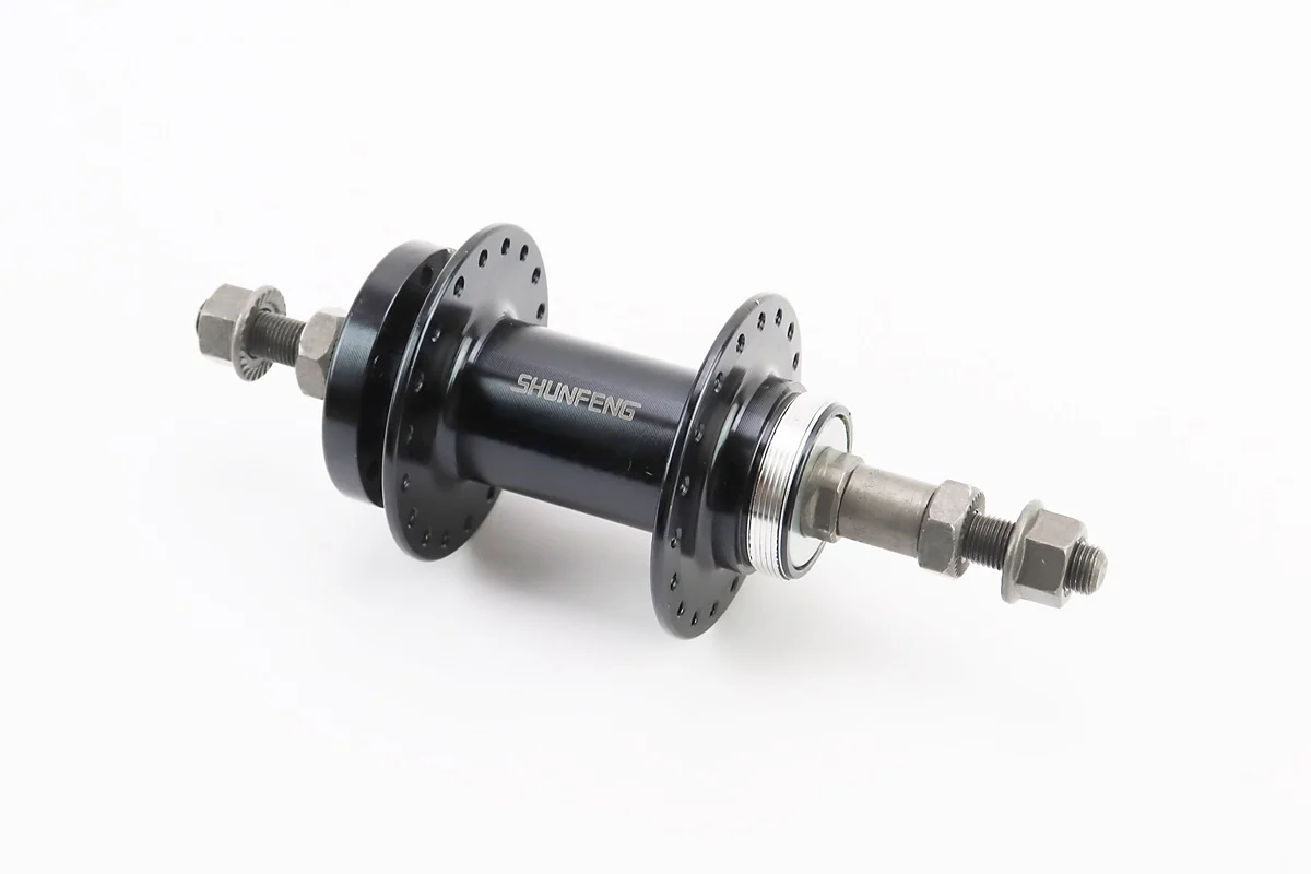 Втулка задня MTB алюмінієва 14Gx36H під вільнобіг, Disk-brake, кріпл. гайка, чорна SF-A210R (S_412065)