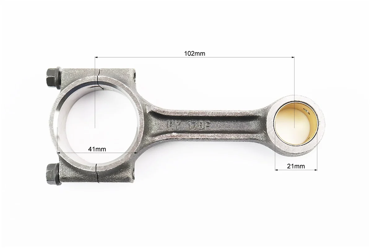 Шатун (D-41mm, d-21mm) ZUBR-178H-WT (S_602956)