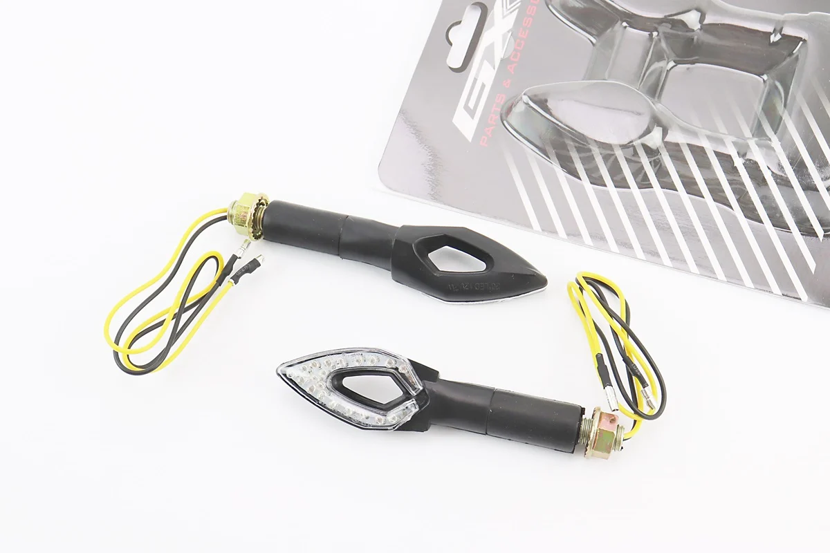 Поворот діодний LED СТРЕЛА з отвором ЧОРНИЙ, 2шт (довгий) (S_998886)