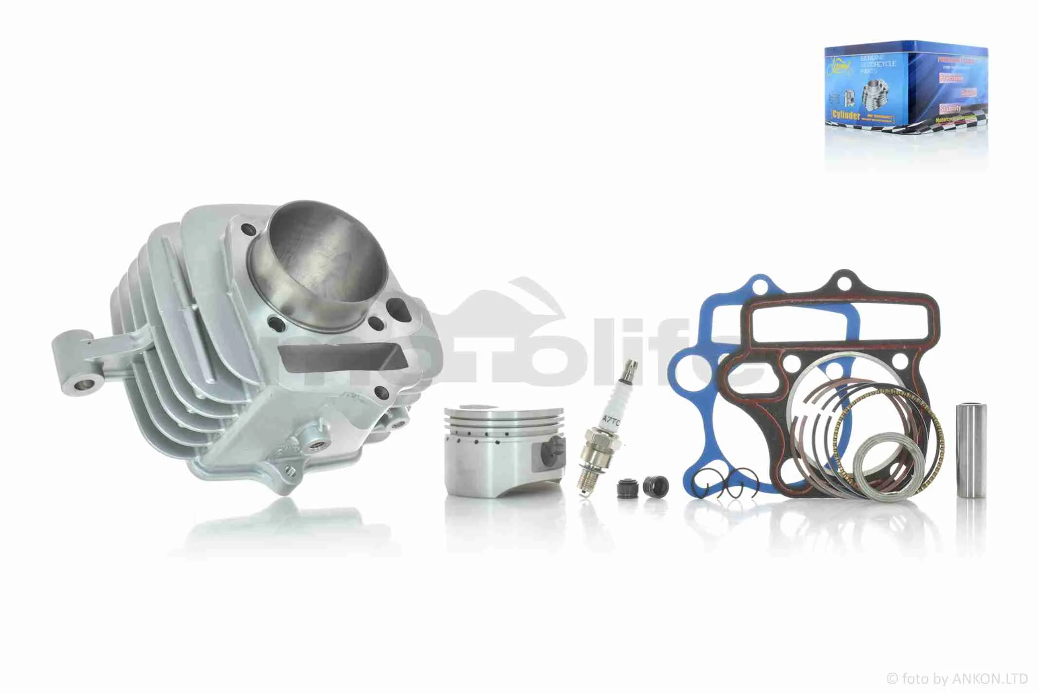 ЦПГ  YX125/JH125  (154FMI) D54, p14, h78.3, алюміній, вухо  #PRO  