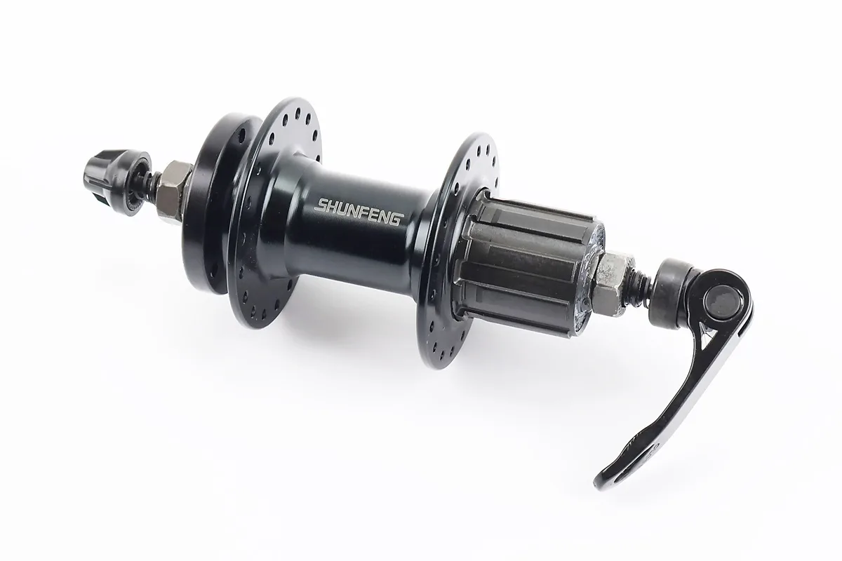 Втулка задня MTB алюмінієва 14Gx36H під касету 7зв, Disk-brake, кріпл. ексцентрик, чорна SF-A262R (S_210507)
