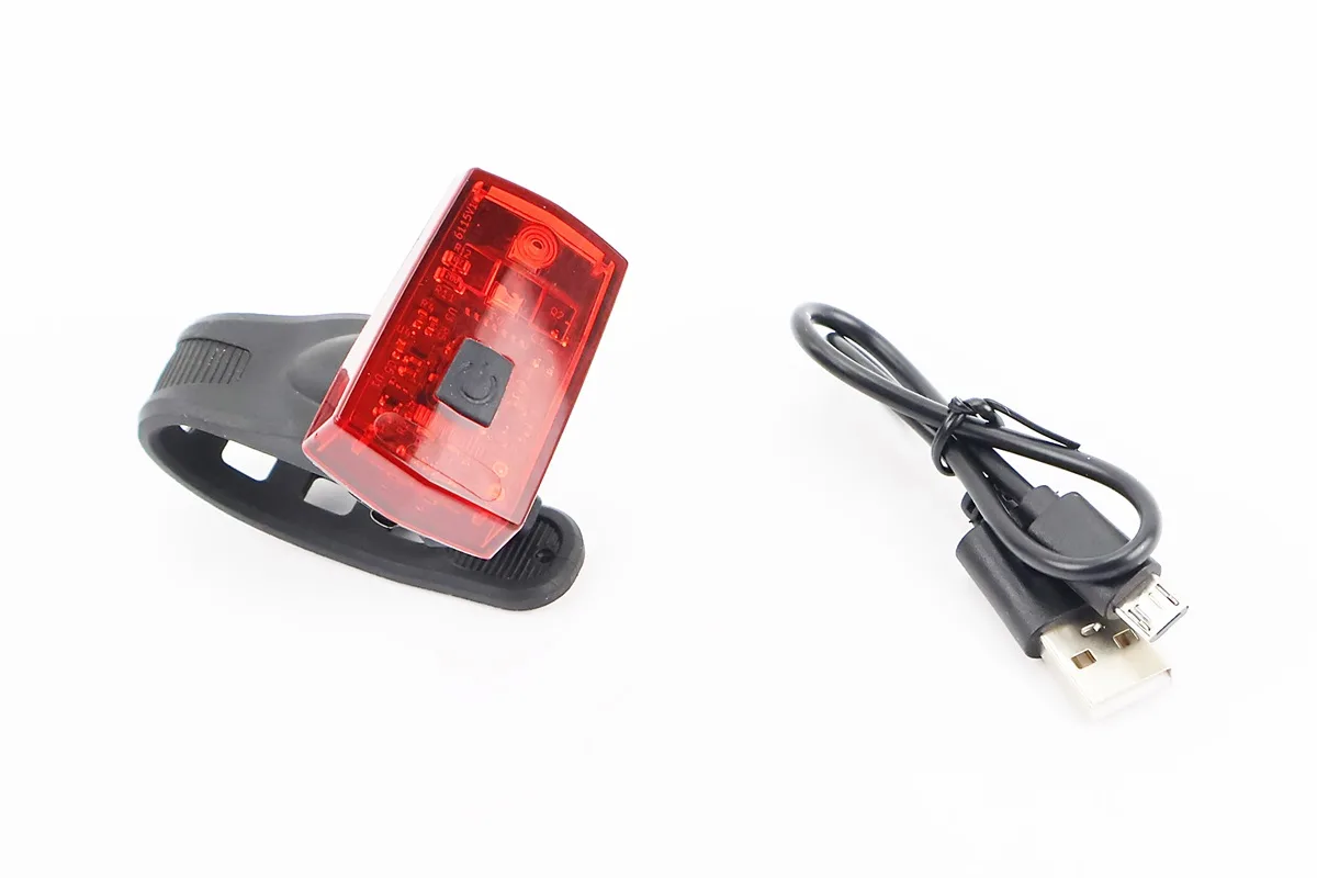 Ліхтар задній 1 діод, Li-ion 3.7V 300mAh зарядка від USB, вологозахисний, стоп сігналом JY-6115T (S_210981)