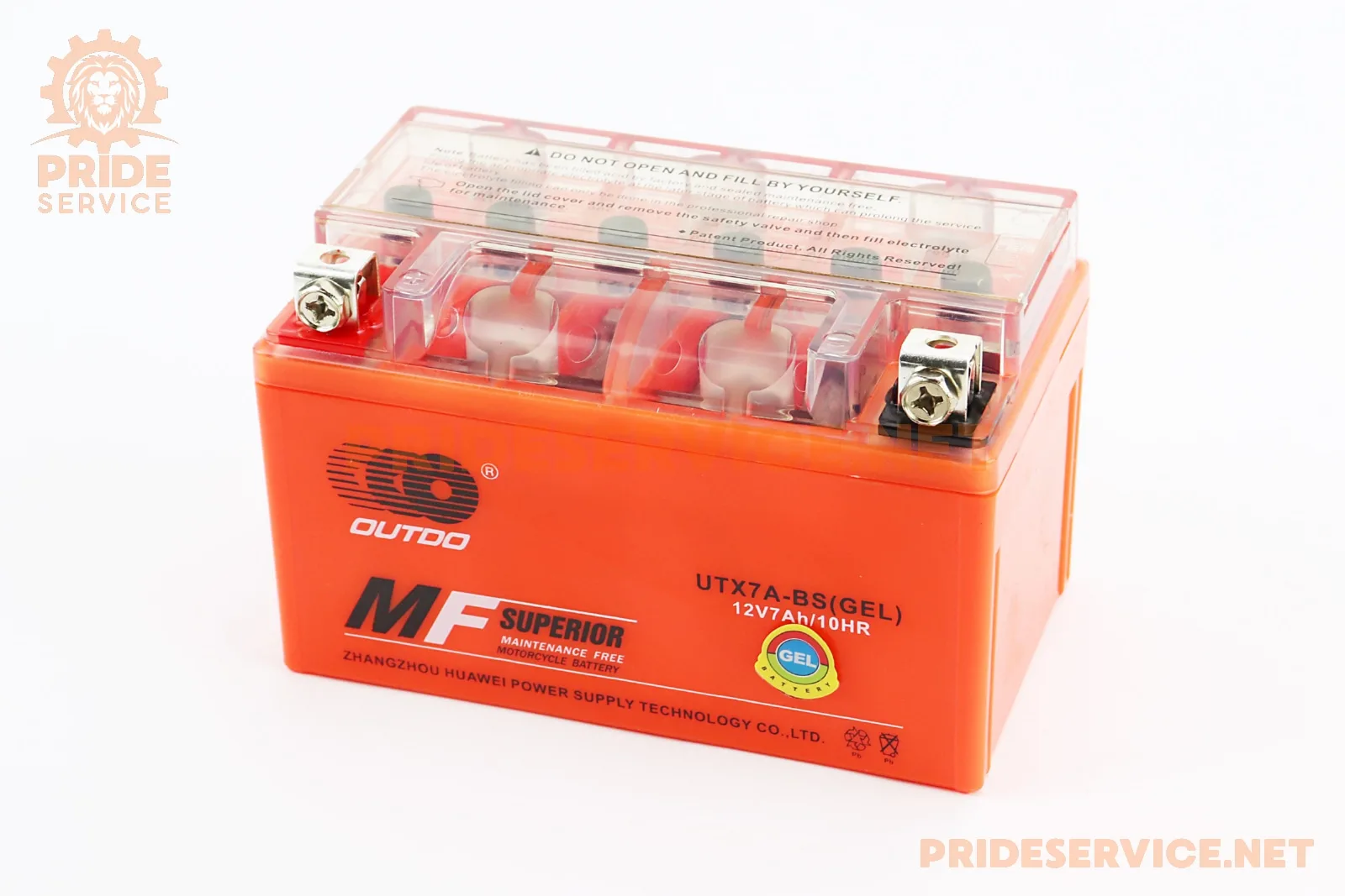 Акумулятор 12V7Ah UTX7A-BS GEL (L150*W87*H94мм) (P_301016)