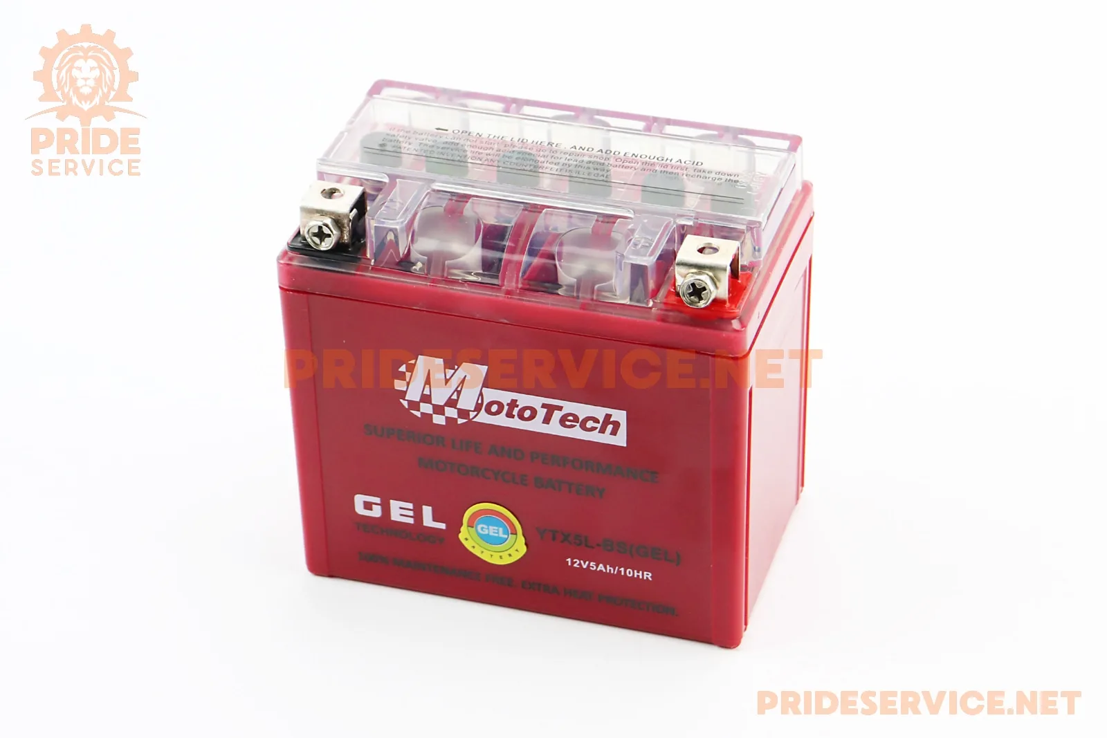 Акумулятор 12V5Ah YTX5L-BS GEL (L113*W70*H107мм) (P_301336)