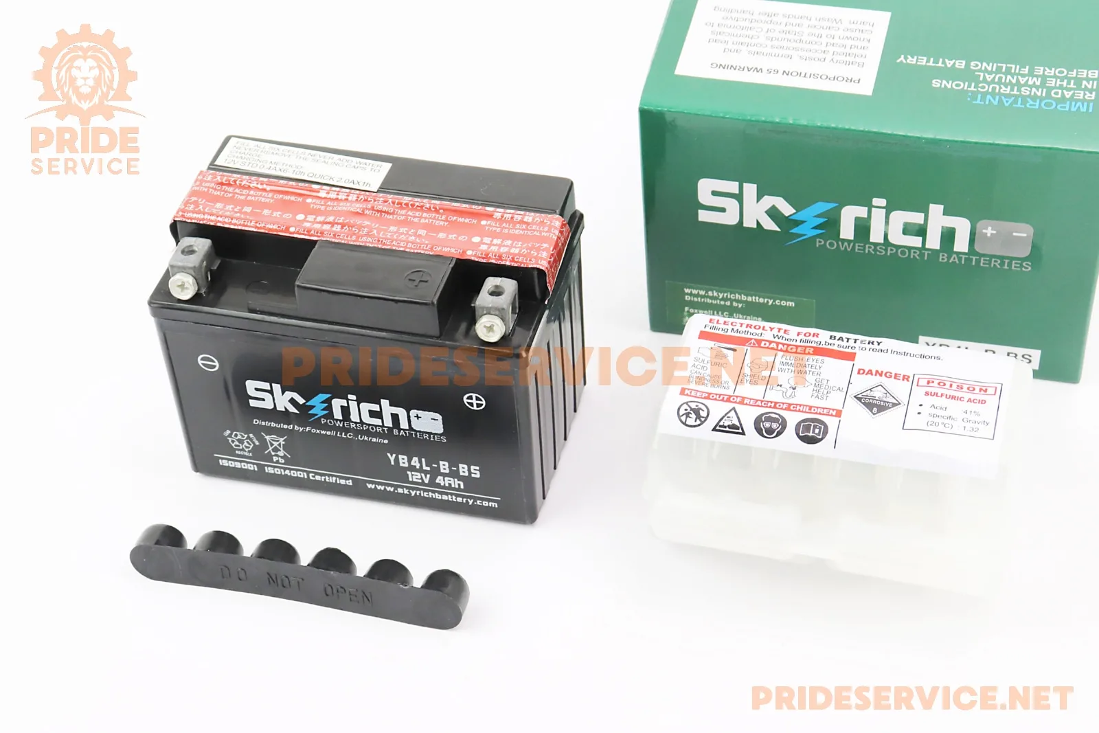 Акумулятор 12V4Ah YB4L-B-BS кислотний (L120*W70*H90мм) (P_301485)