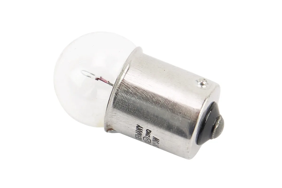 Лампа поворотника BA15S (з цоколем), біла 12V/10W G18 (P_301667)