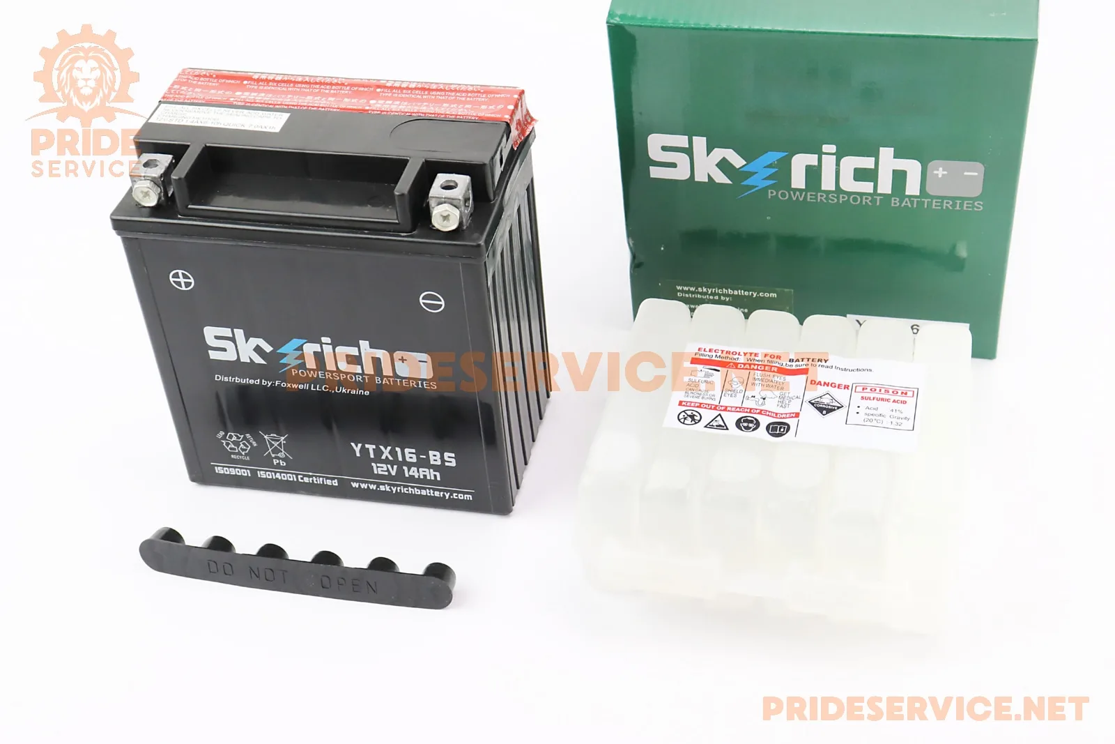 Акумулятор 12V14Аh YTX16-BS кислотний (L150*W87*H161мм) (P_301862)