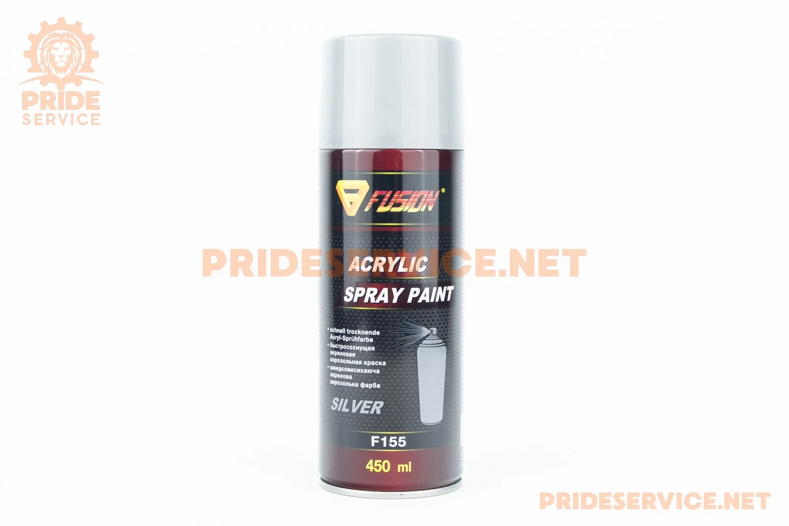 Фарба срібляста емаль F155, аерозоль 450ml (P_304657)