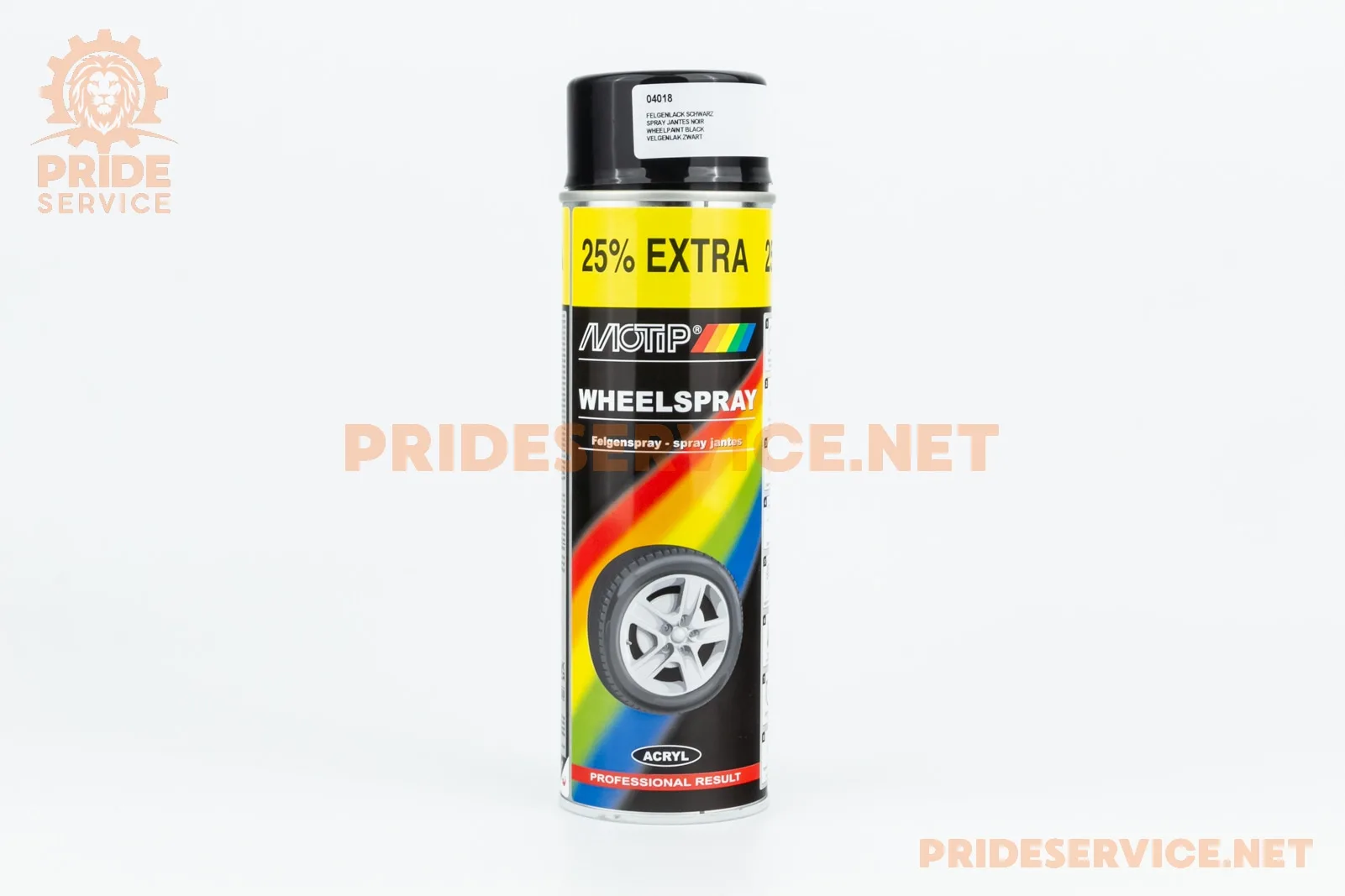 Фарба для дисків, чорна емаль, аерозоль 500ml (P_304810)